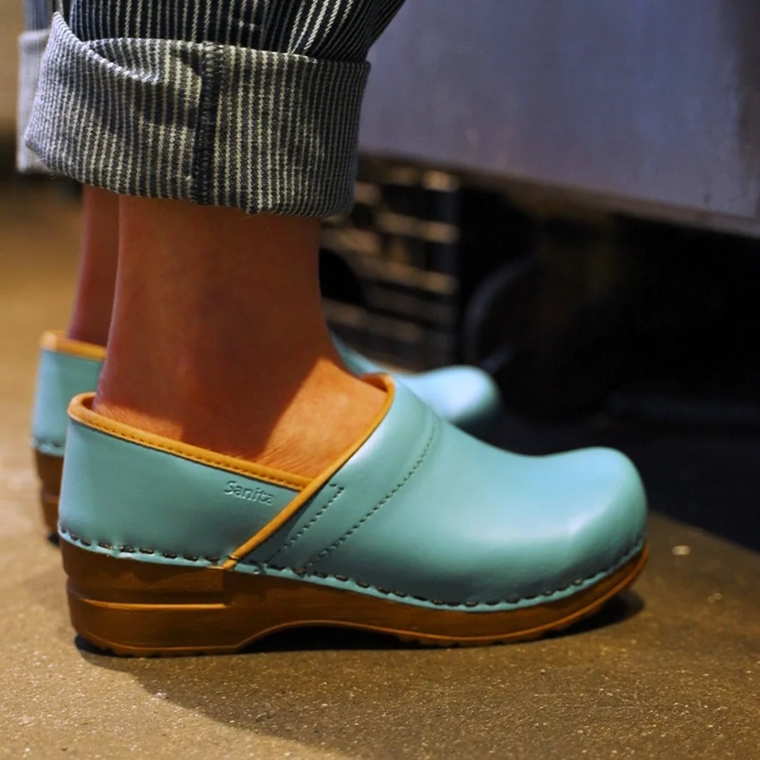 Pro. PU Women's Clog in Teal - Image 3