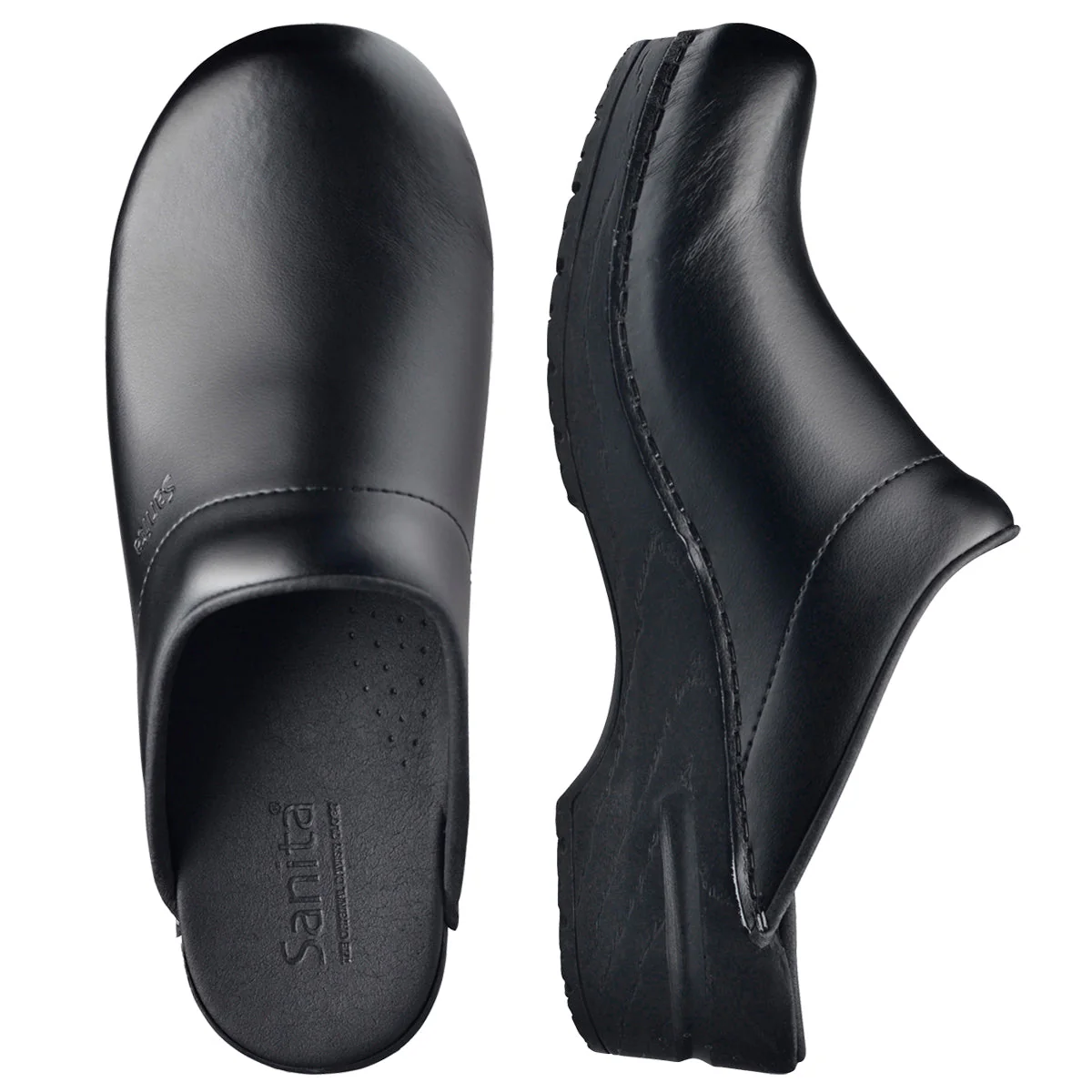 Sonja PU Women's Clog in Black - Image 4